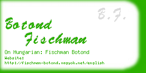 botond fischman business card